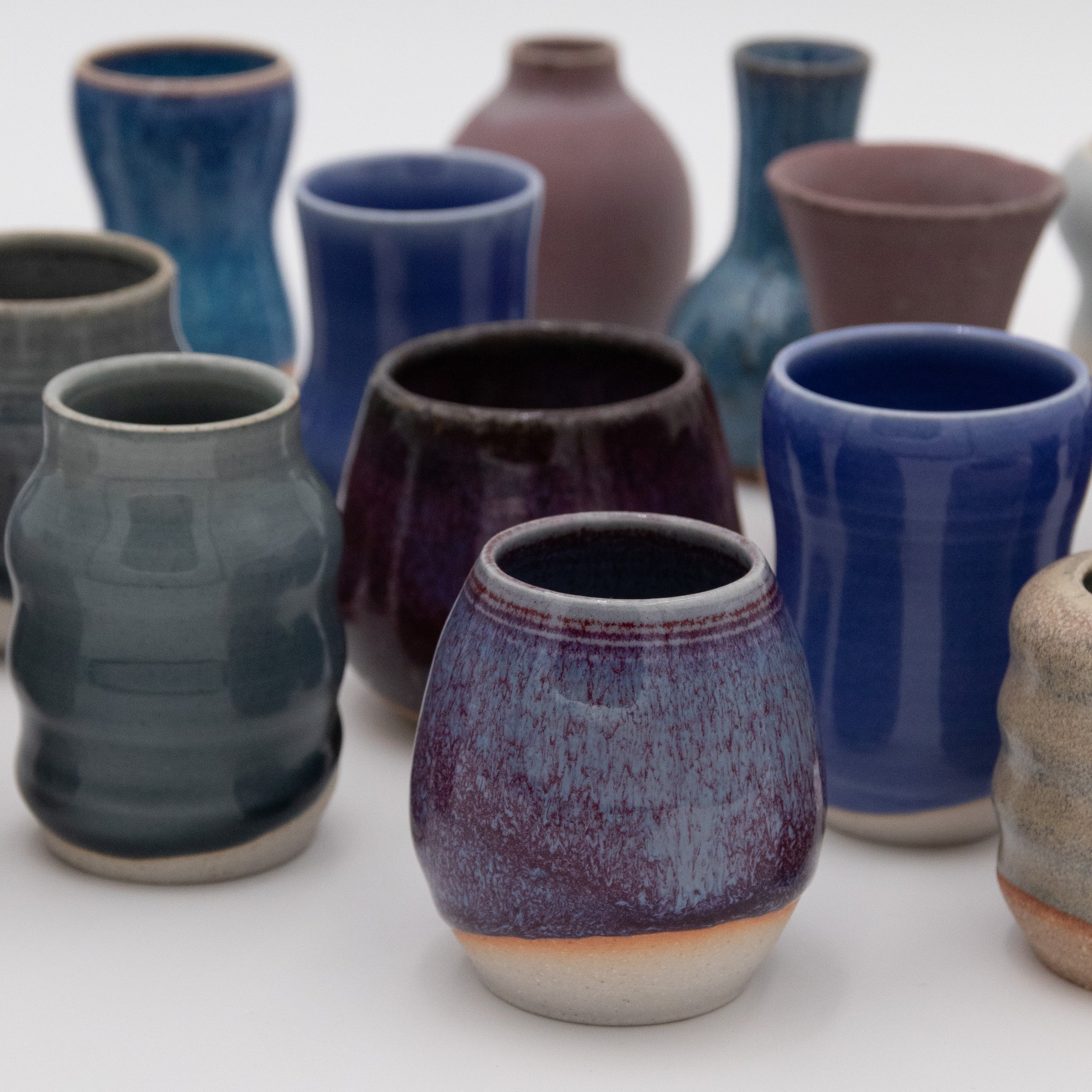 Sara Pilchman Ceramics | Tiny Pots - Ocean Mix