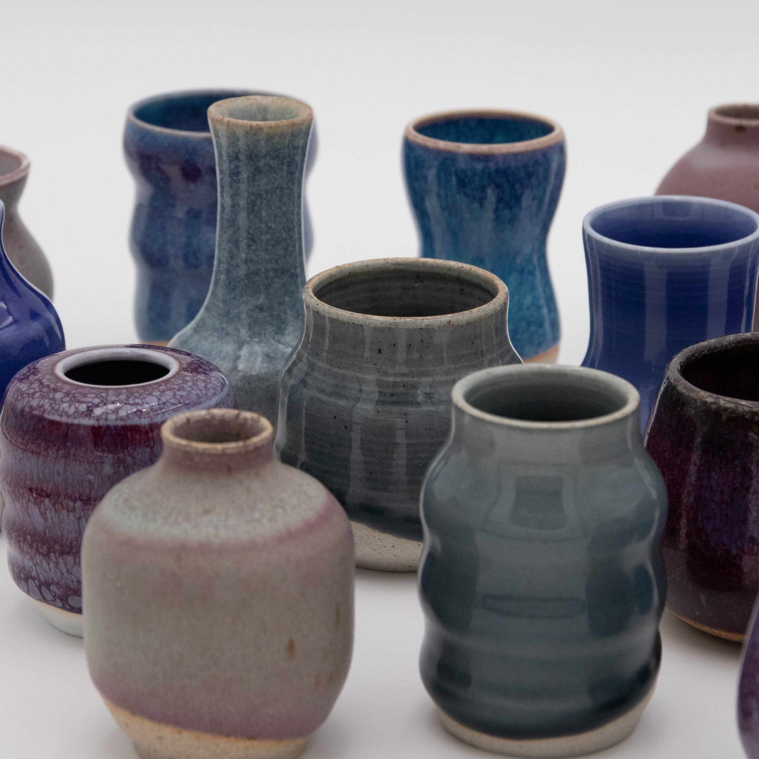 Sara Pilchman Ceramics | Tiny Pots - Ocean Mix