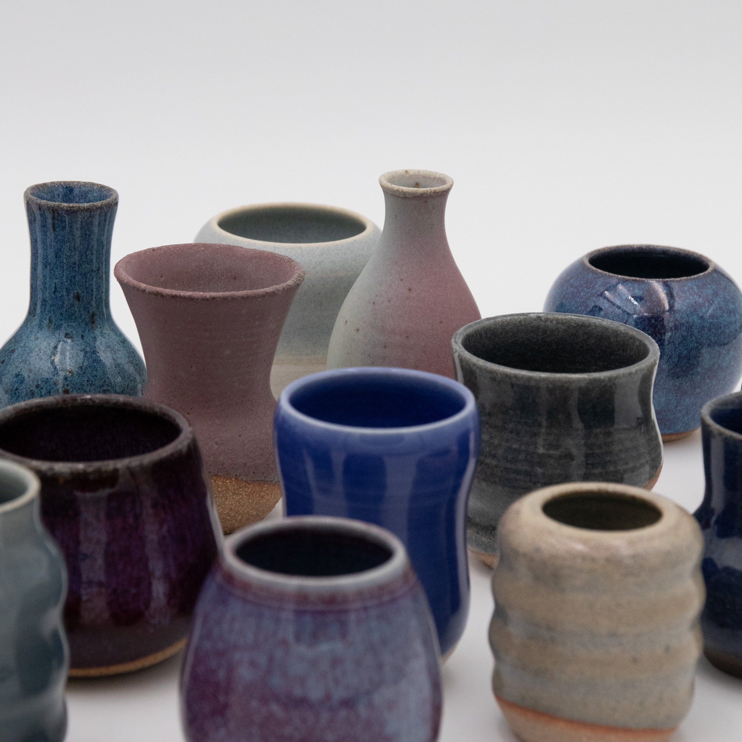Sara Pilchman Ceramics | Tiny Pots - Ocean Mix