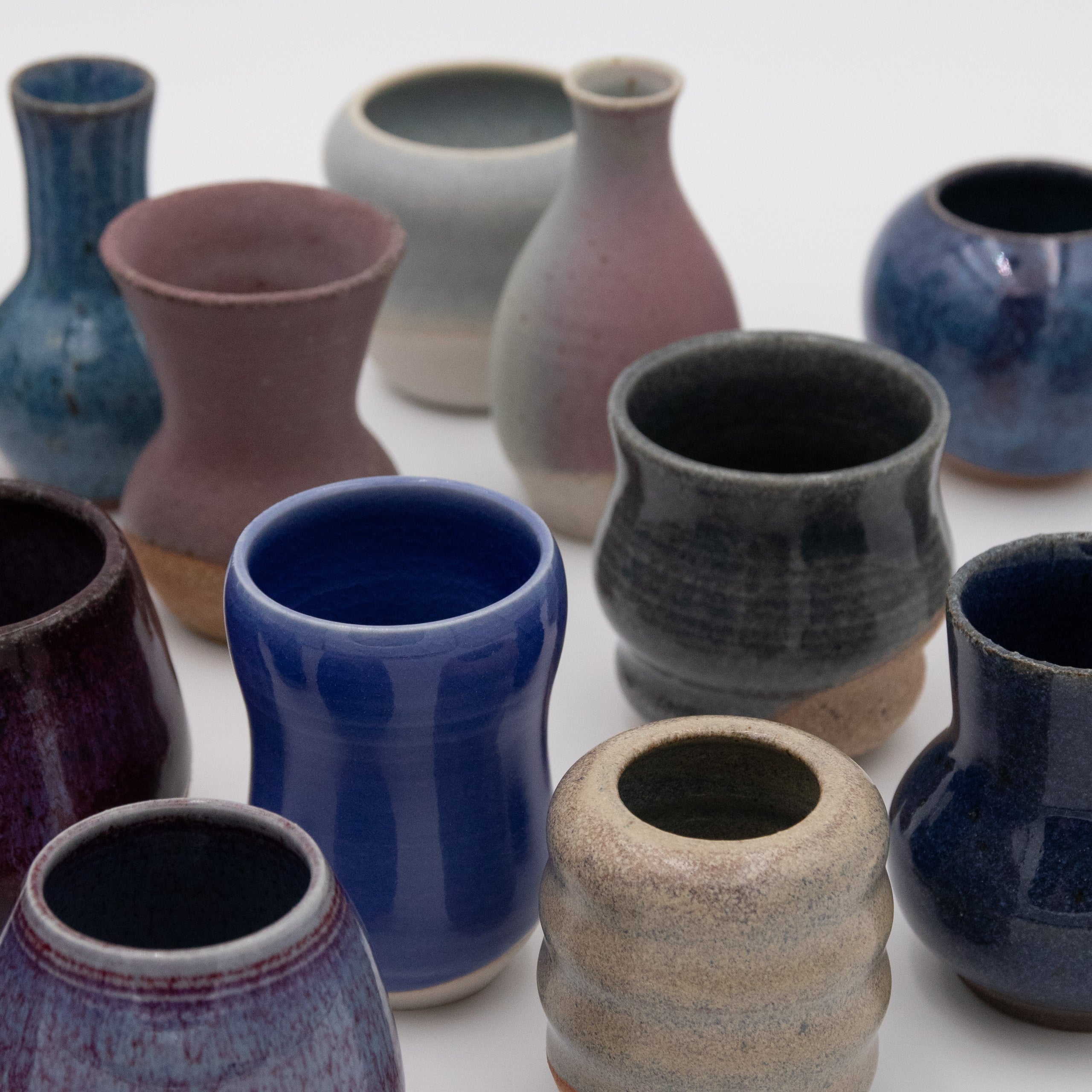 Sara Pilchman Ceramics | Tiny Pots - Ocean Mix