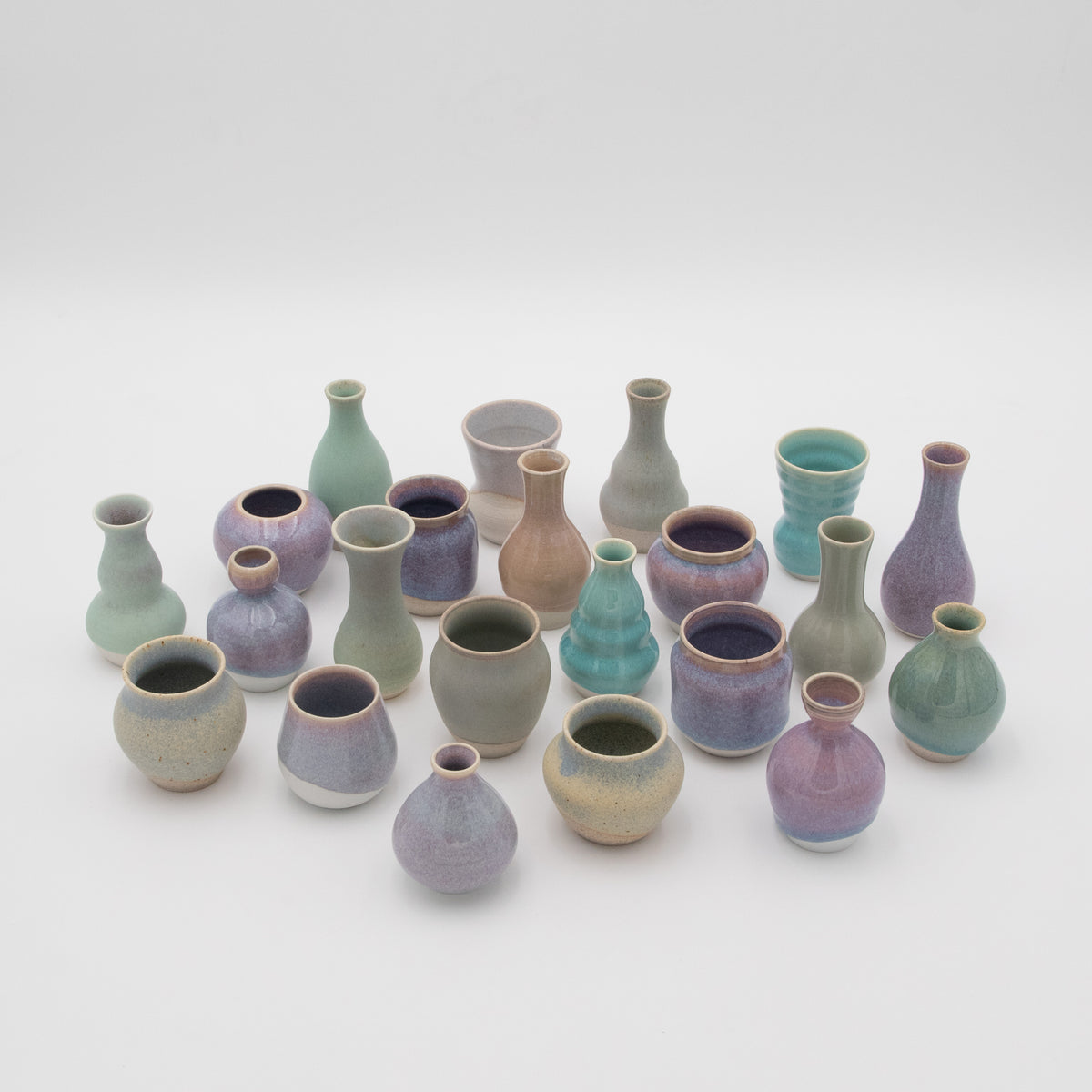 Sara Pilchman Ceramics | Tiny Pots - Sunset Mix