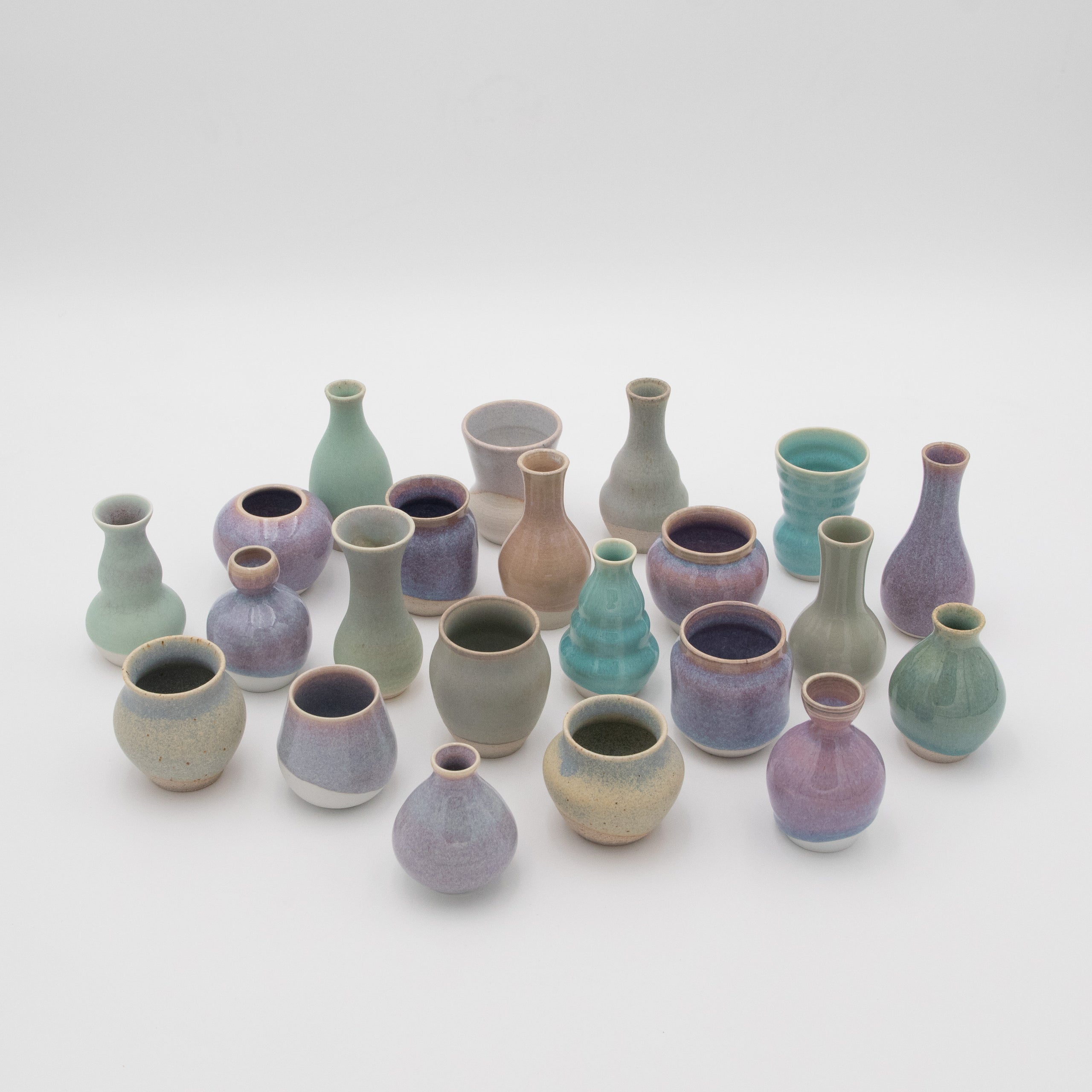 Sara Pilchman Ceramics | Tiny Pots - Sunset Mix