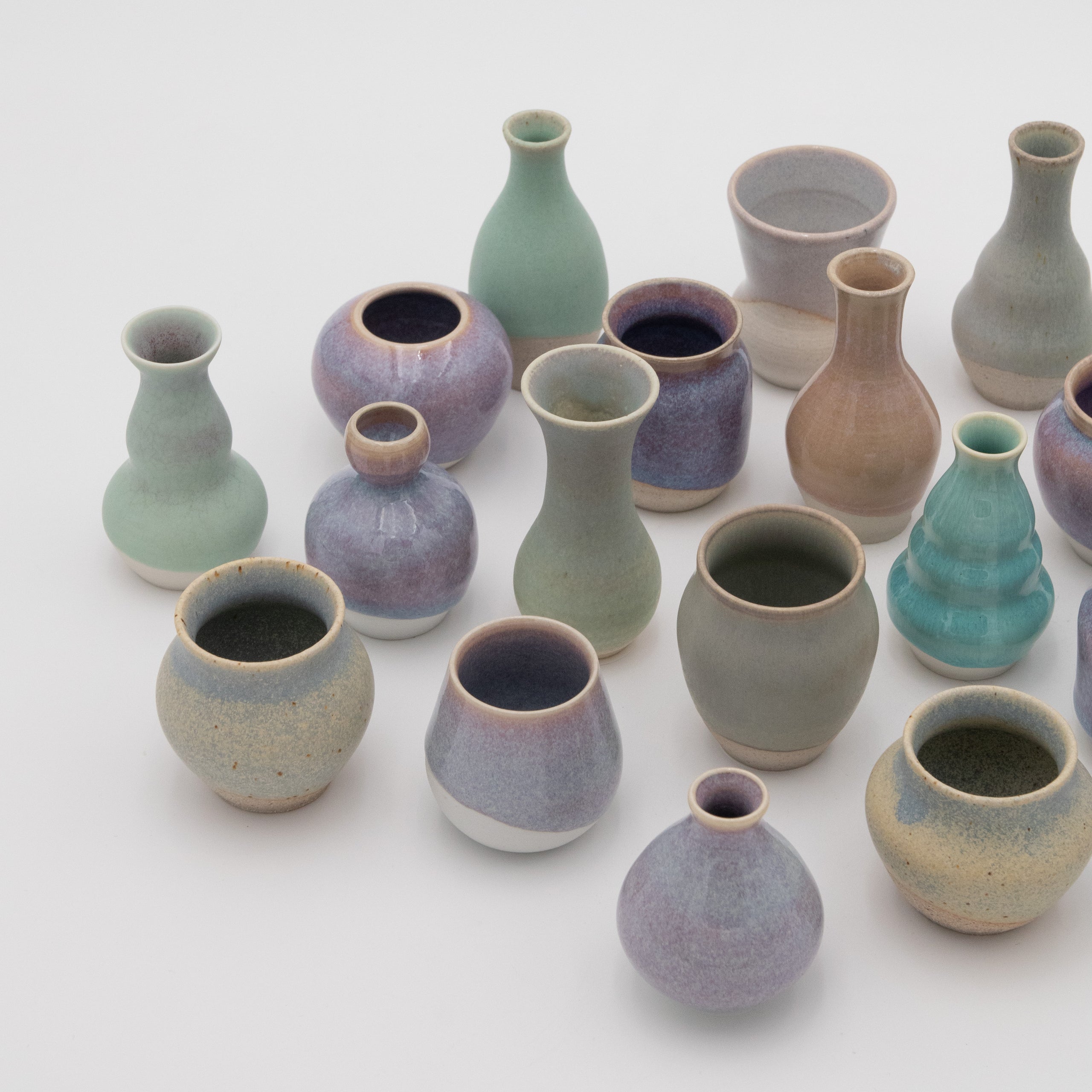 Sara Pilchman Ceramics | Tiny Pots - Sunset Mix