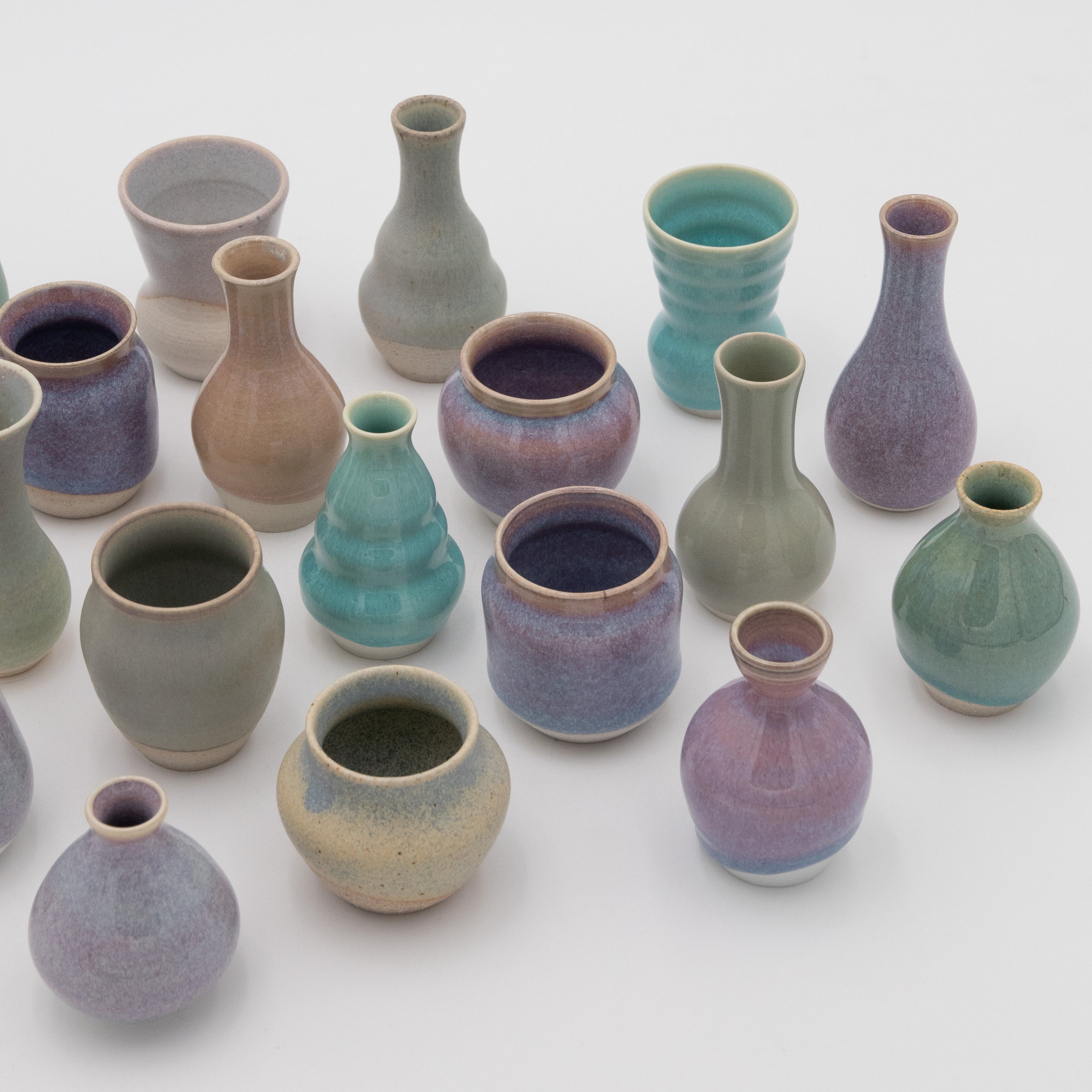 Sara Pilchman Ceramics | Tiny Pots - Sunset Mix