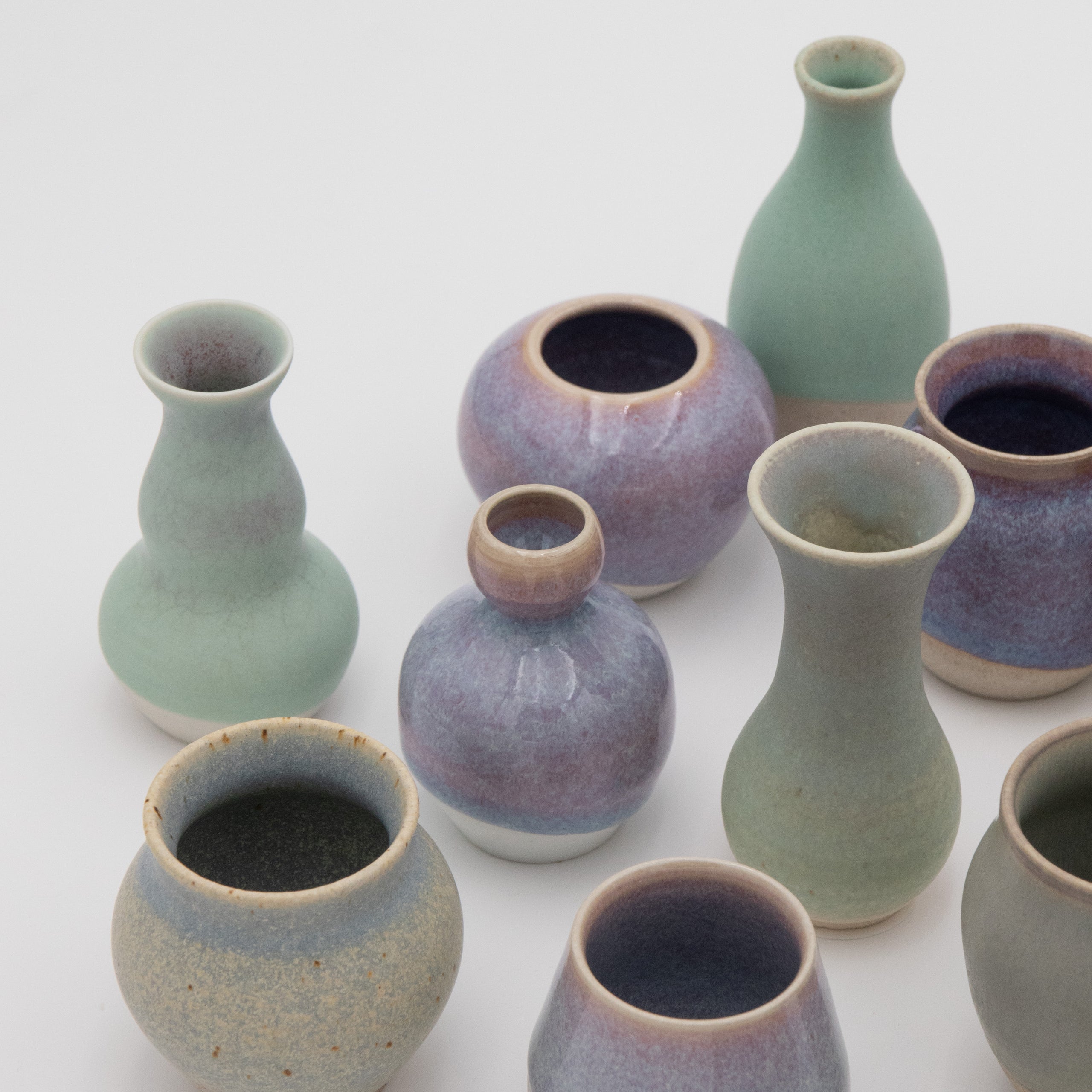 Sara Pilchman Ceramics | Tiny Pots - Sunset Mix