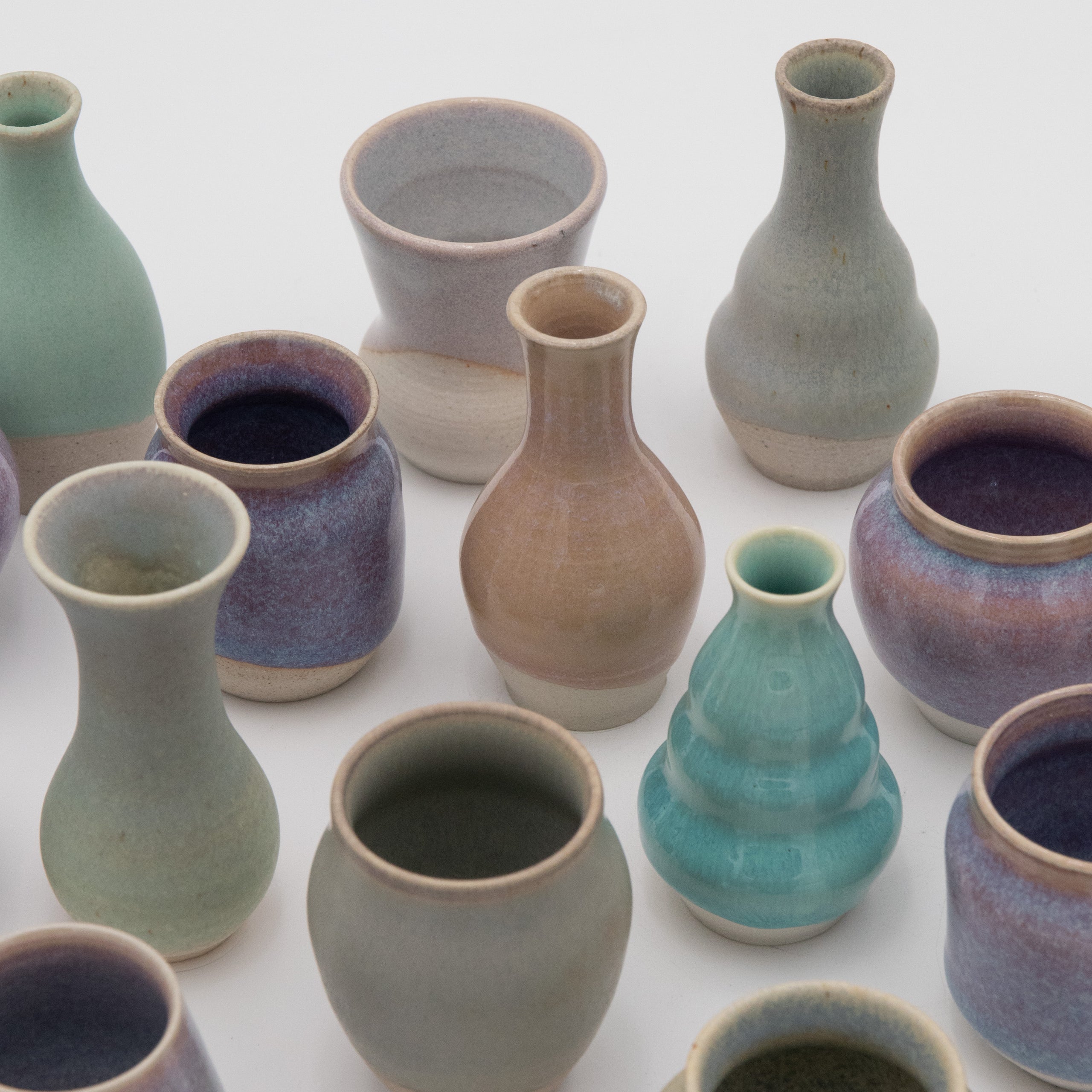 Sara Pilchman Ceramics | Tiny Pots - Sunset Mix