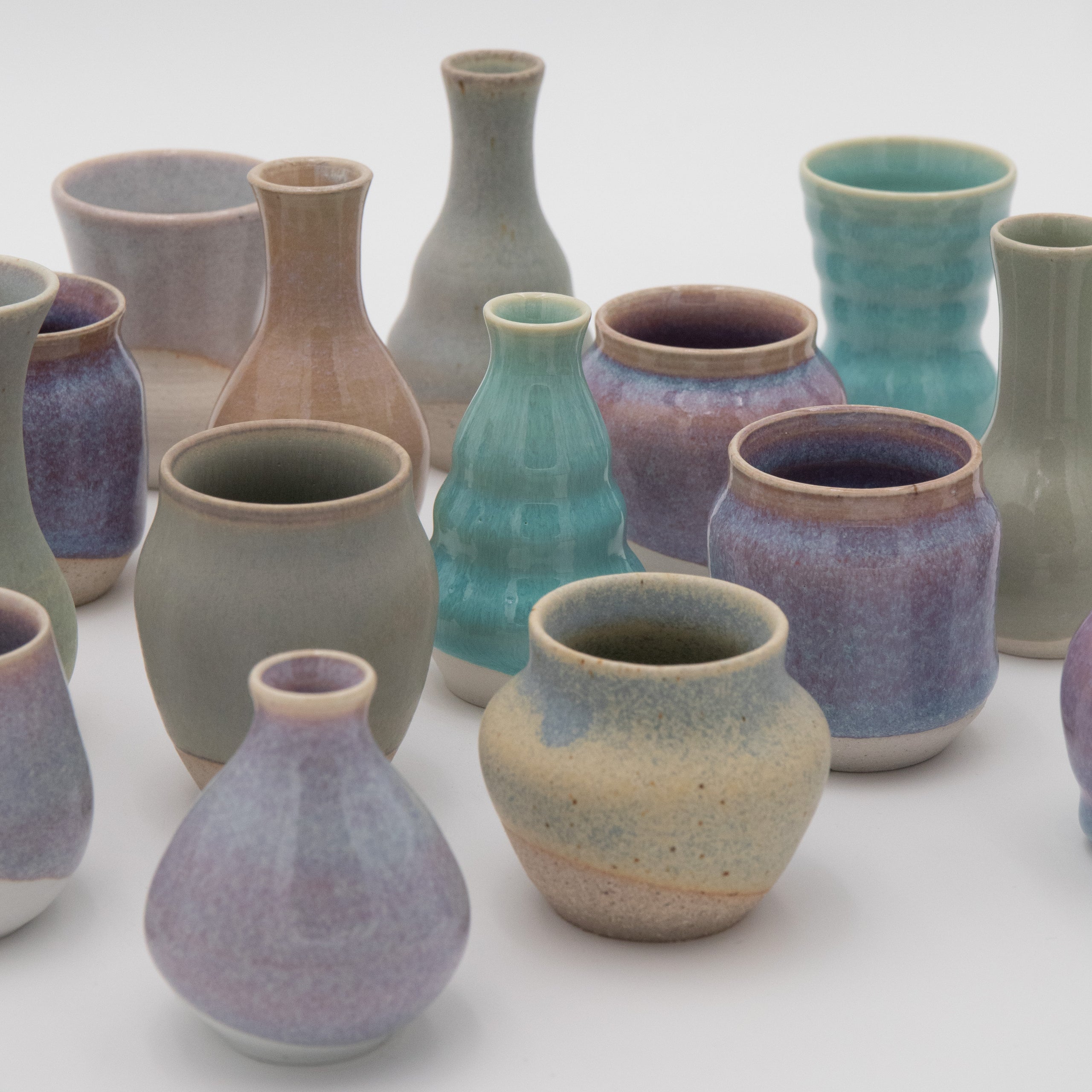 Sara Pilchman Ceramics | Tiny Pots - Sunset Mix