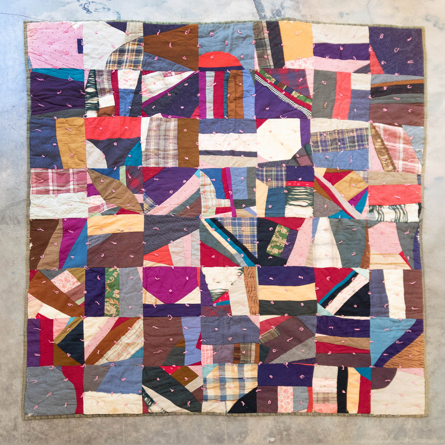 Crazy Quilt Early 20th Century