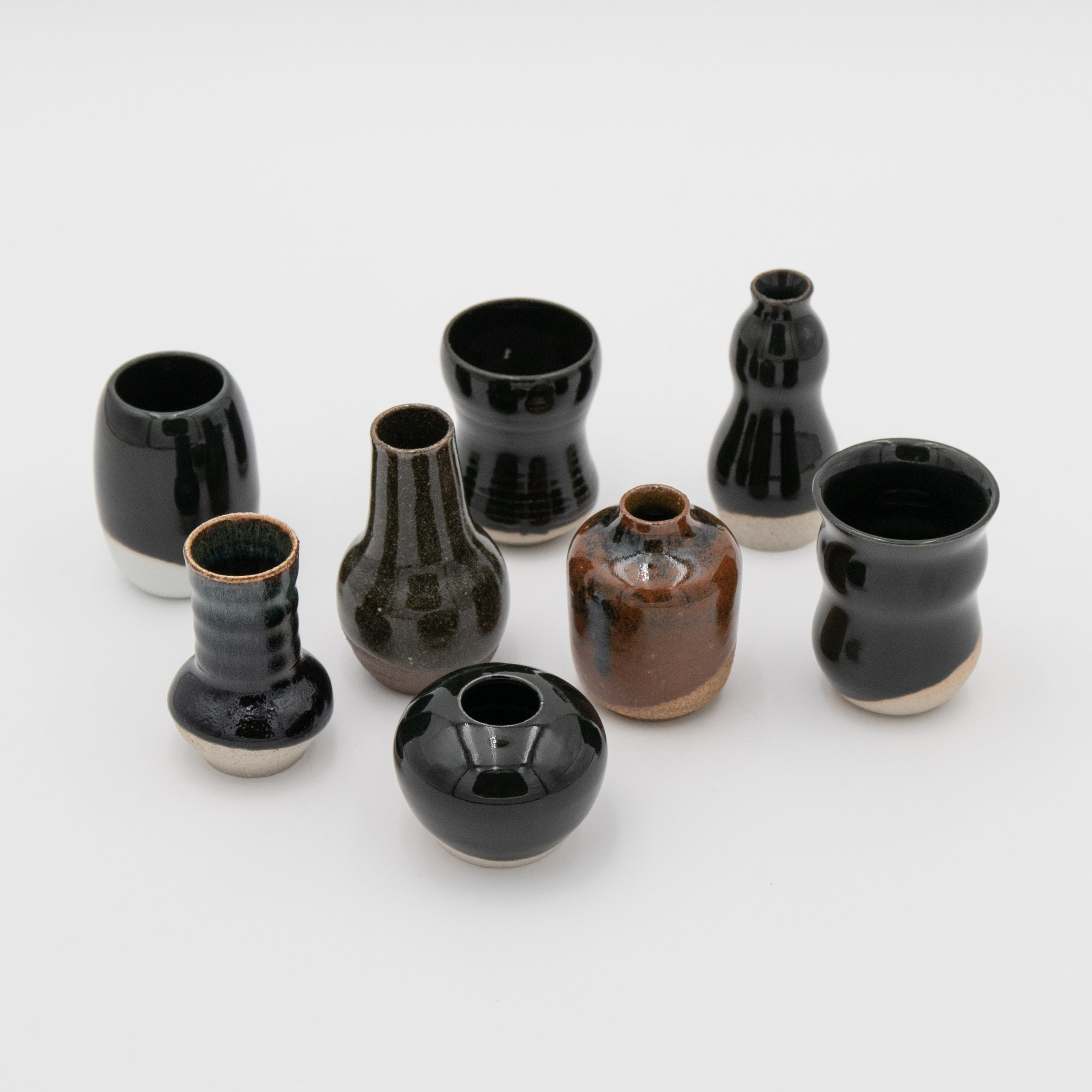 Sara Pilchman Ceramics | Tiny Pots - Dark Mix