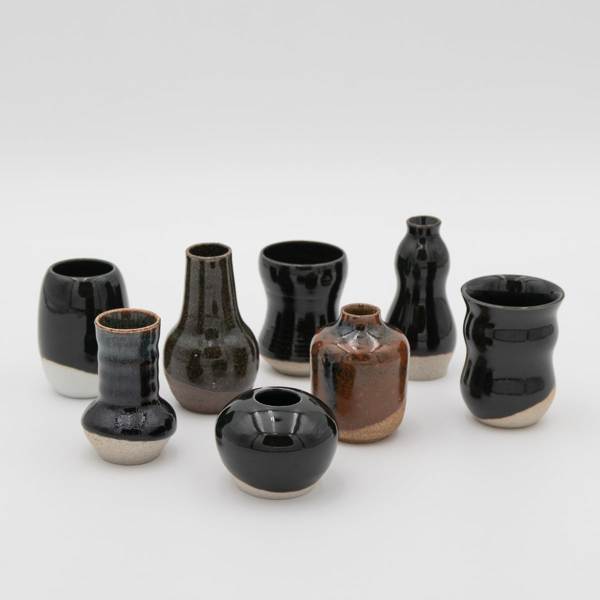 Sara Pilchman Ceramics | Tiny Pots - Dark Mix