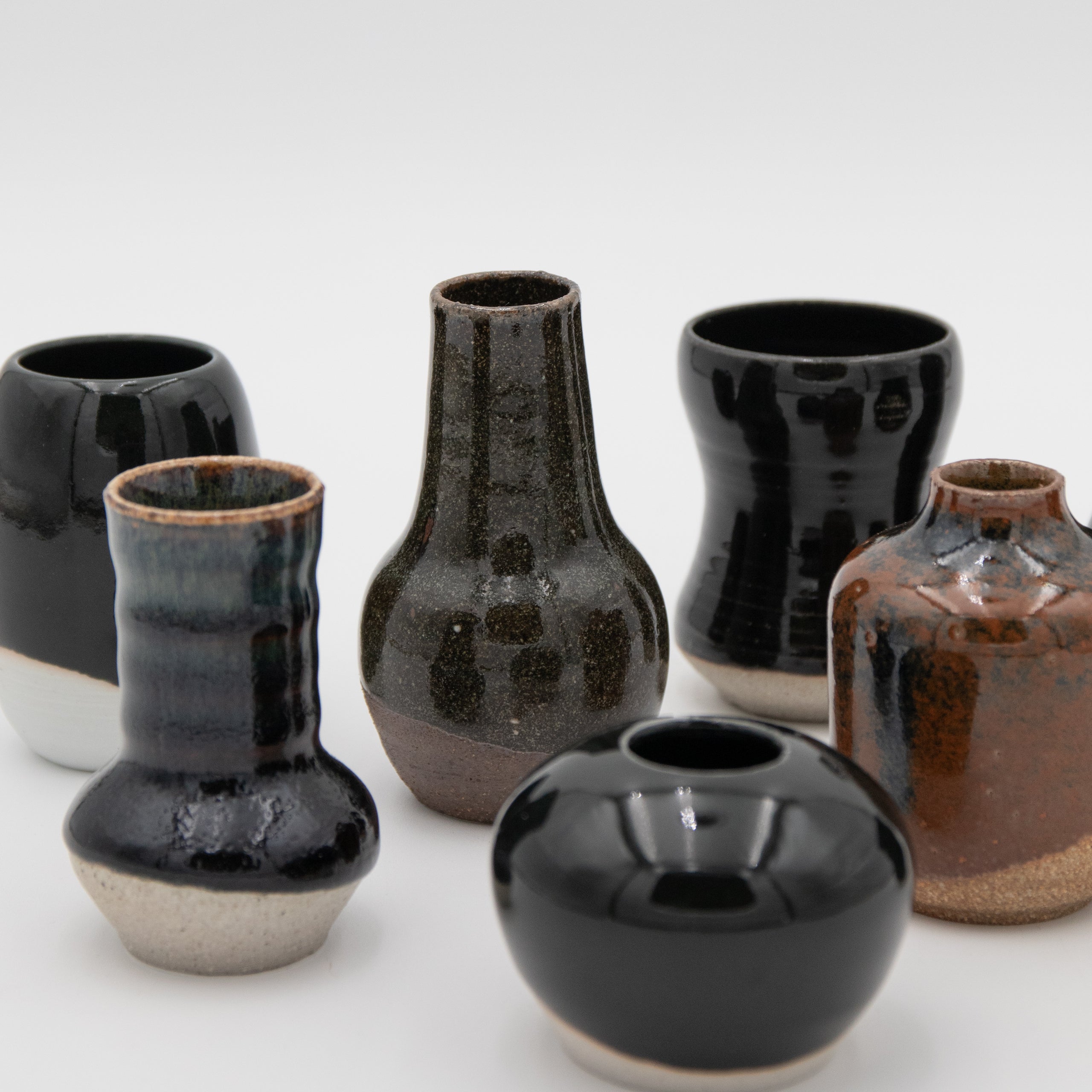 Sara Pilchman Ceramics | Tiny Pots - Dark Mix