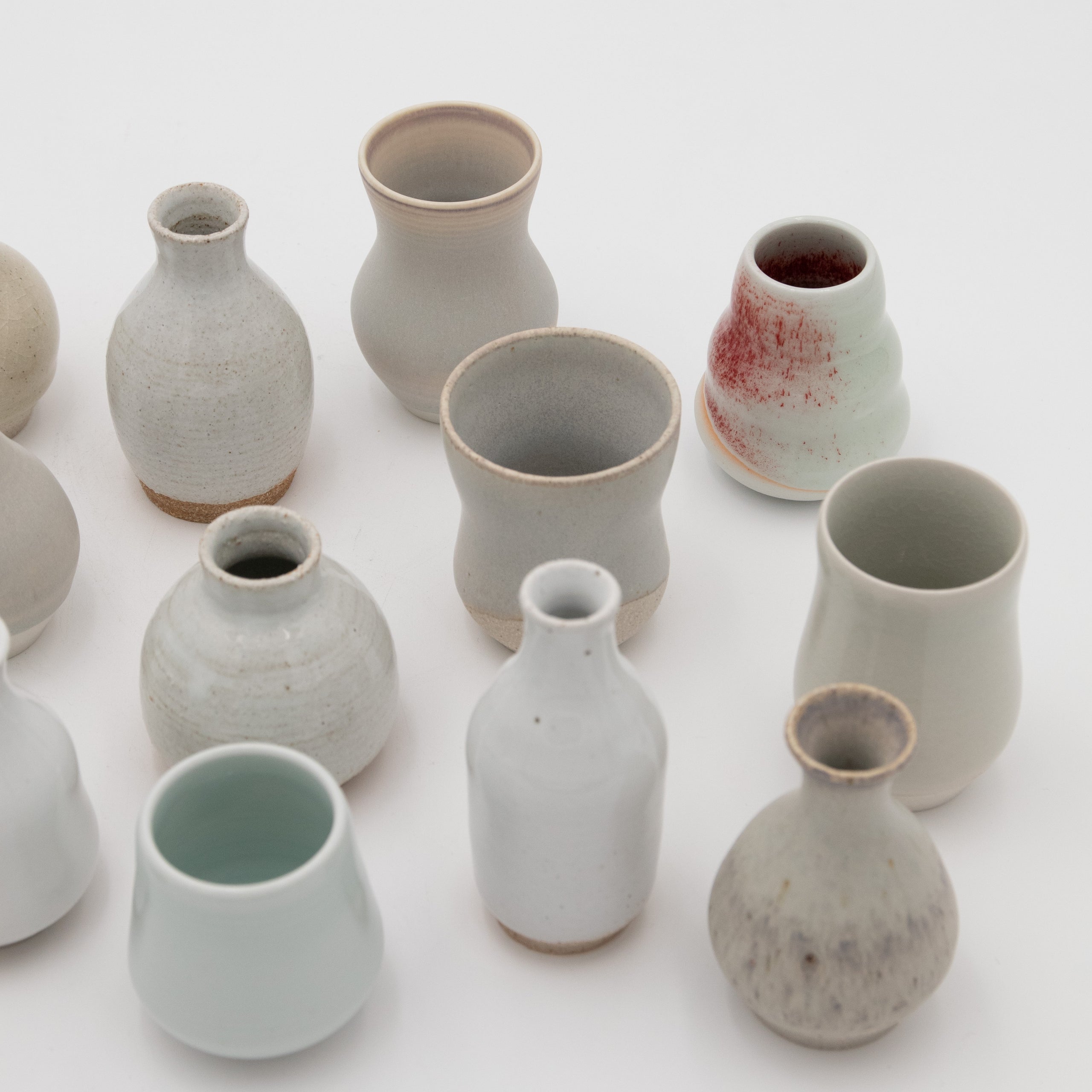 Sara Pilchman Ceramics | Tiny Pots - Light Mix