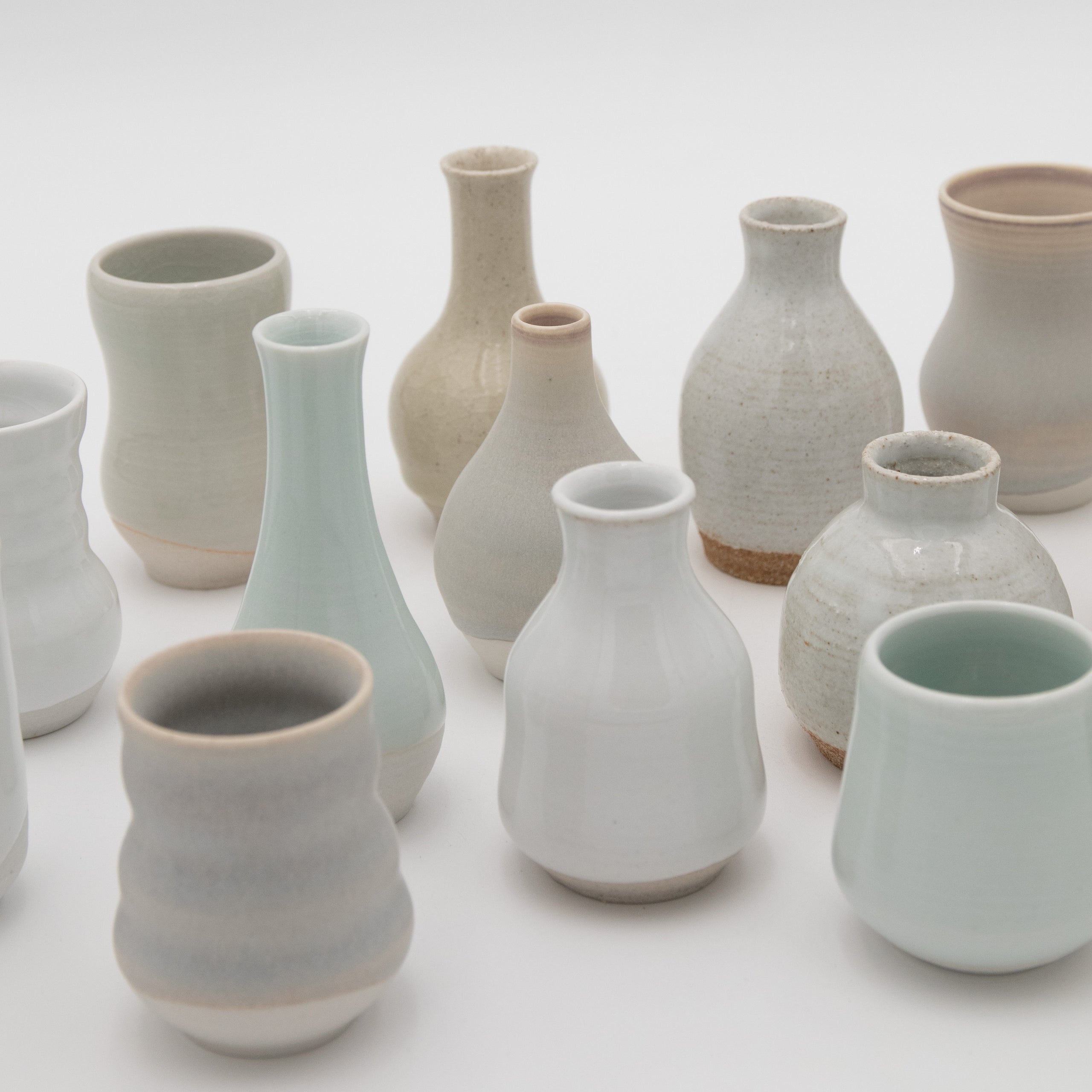 Sara Pilchman Ceramics | Tiny Pots - Light Mix