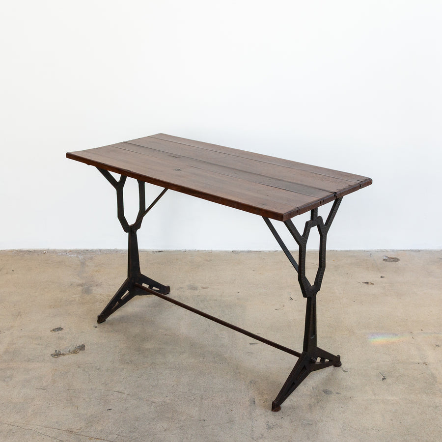 Oak + Iron Deco Bistro Table
