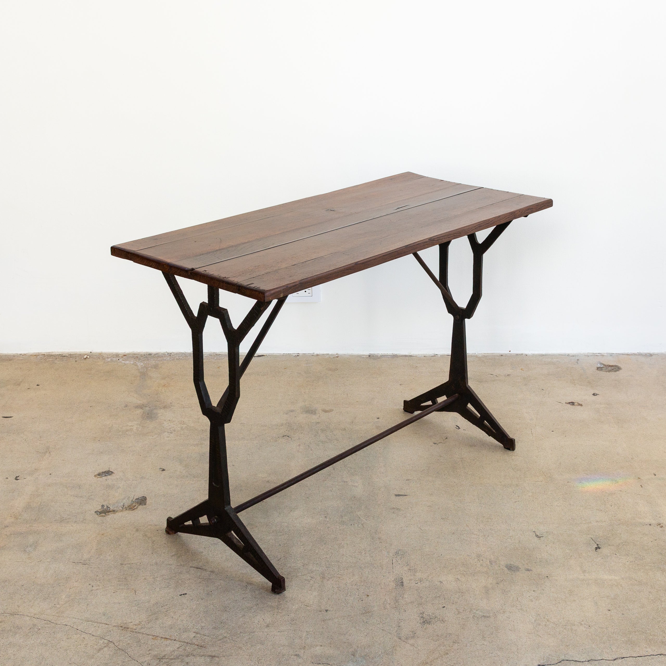 Oak + Iron Deco Bistro Table