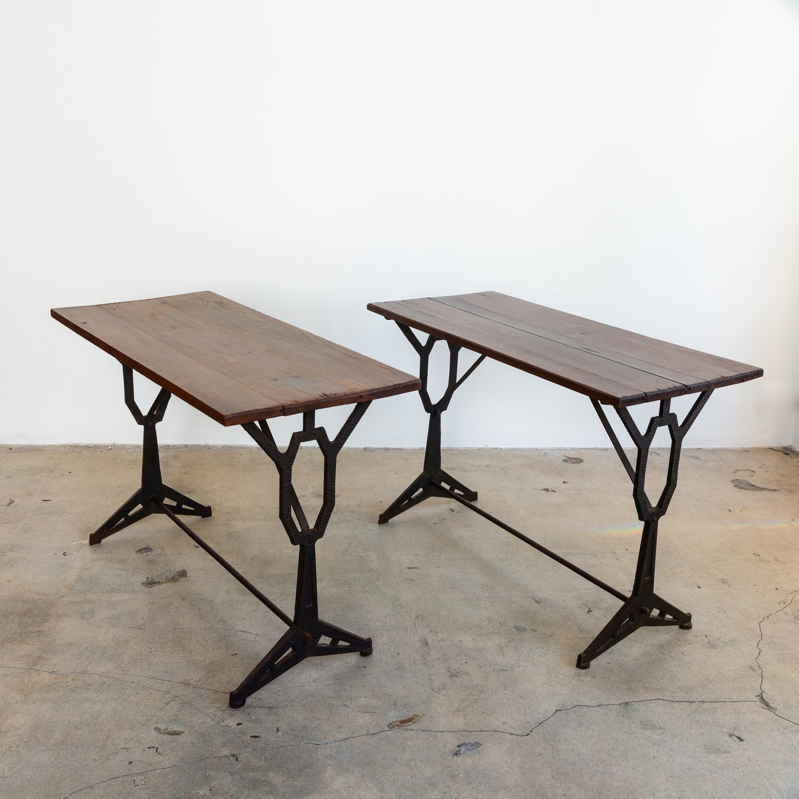 Oak + Iron Deco Bistro Table