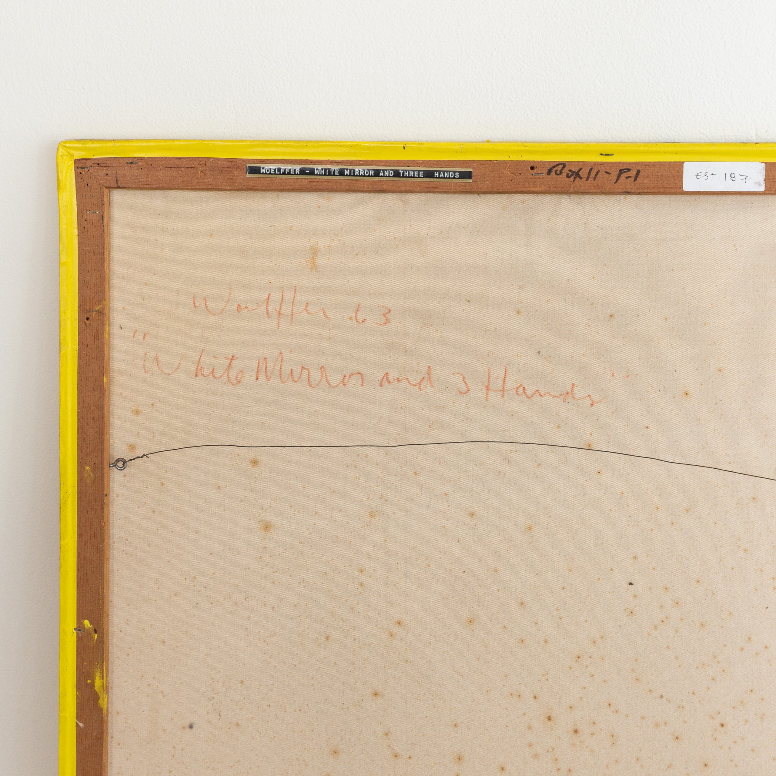 Emerson Woelffer | 'White Mirror + Three Hands'