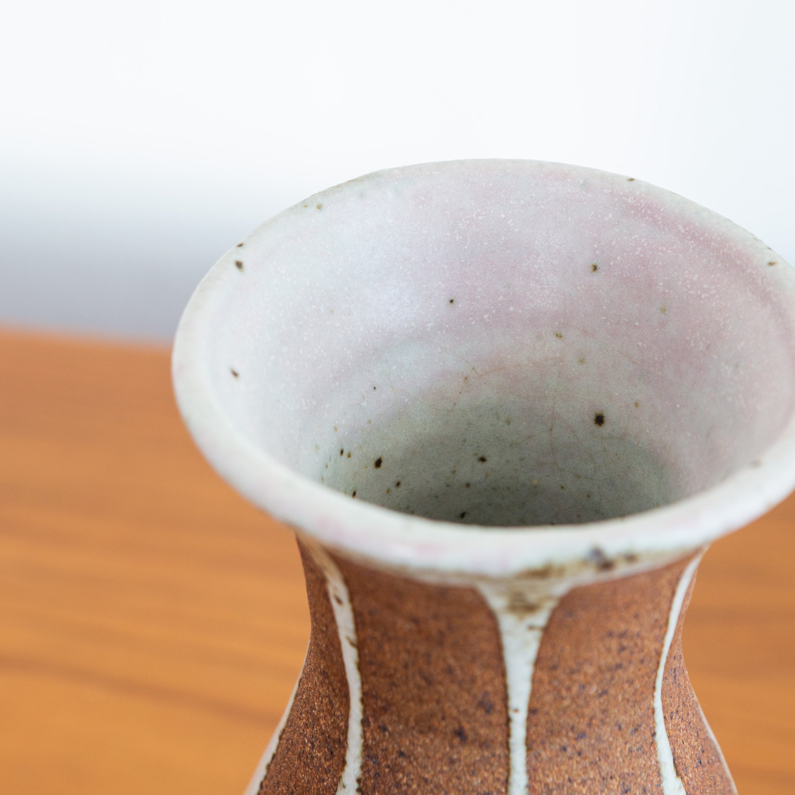 Striped Flared Lip Vase