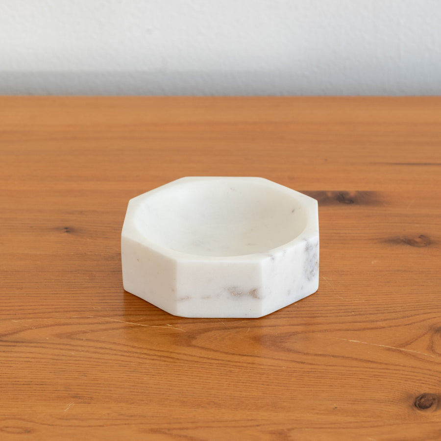 Small Octagonal Marble Bowl