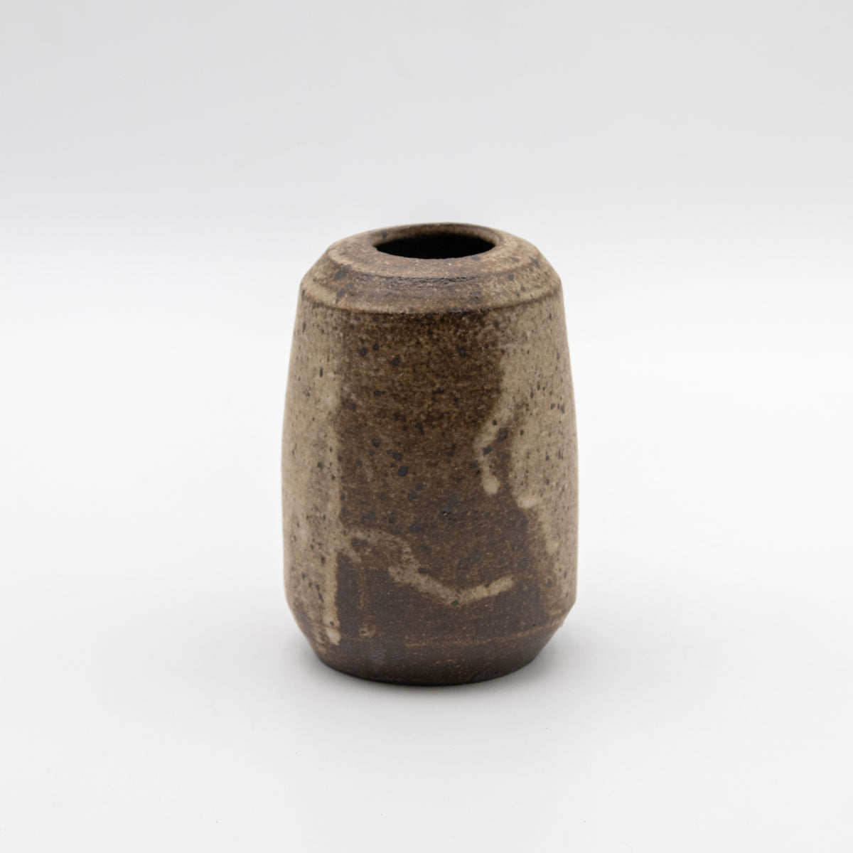 Two-Tone Speckled Stoneware Vessel