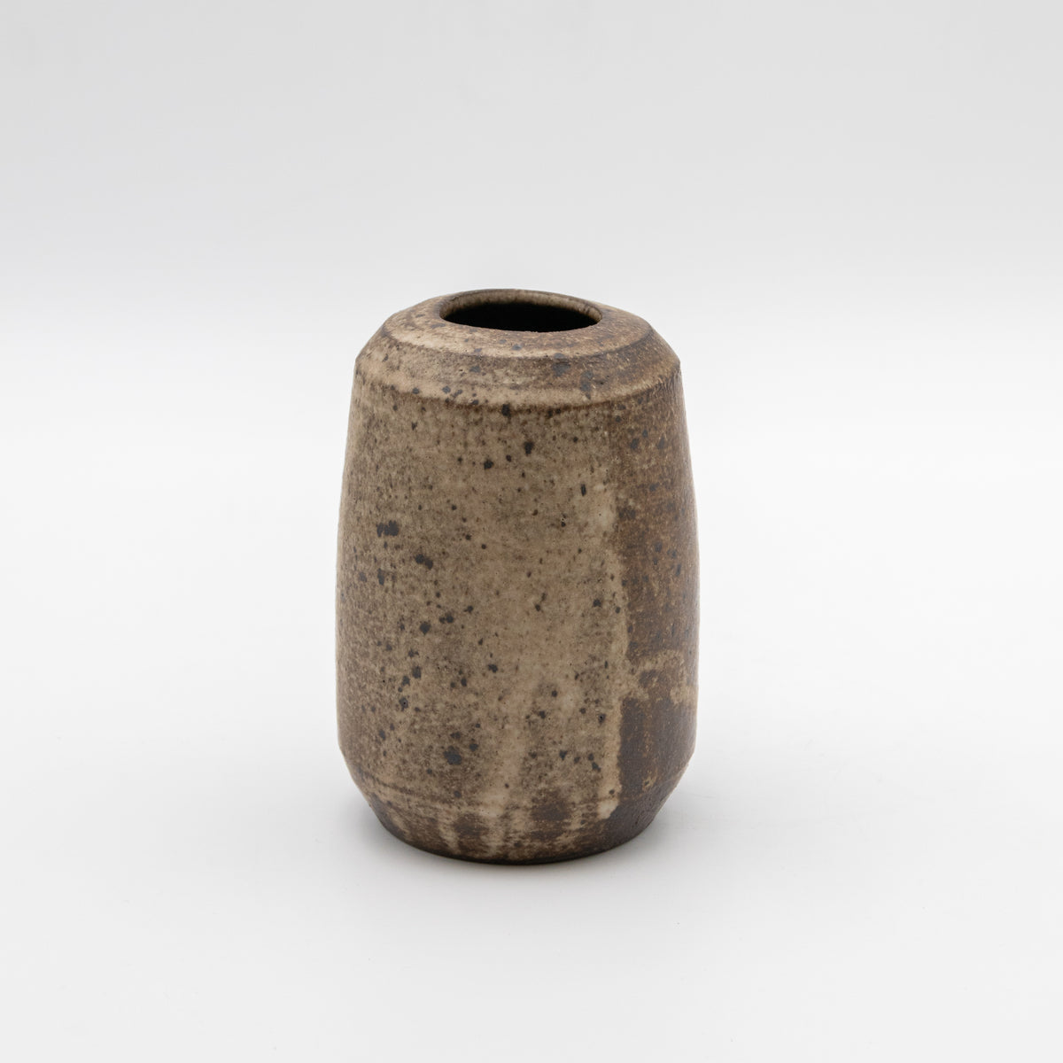 Two-Tone Speckled Stoneware Vessel