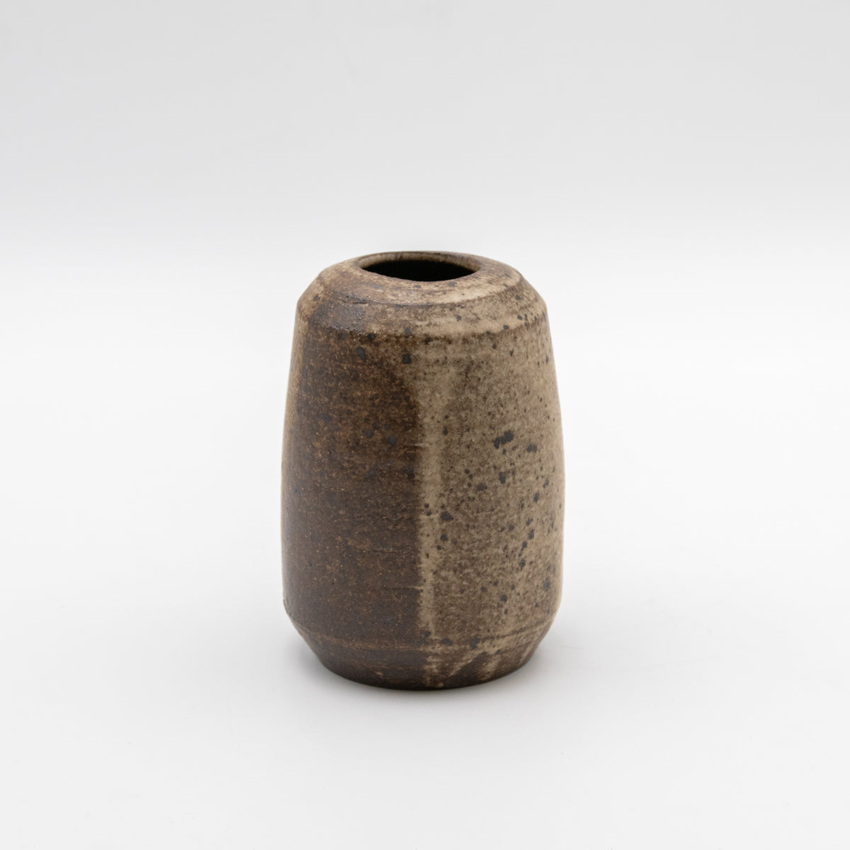 Two-Tone Speckled Stoneware Vessel