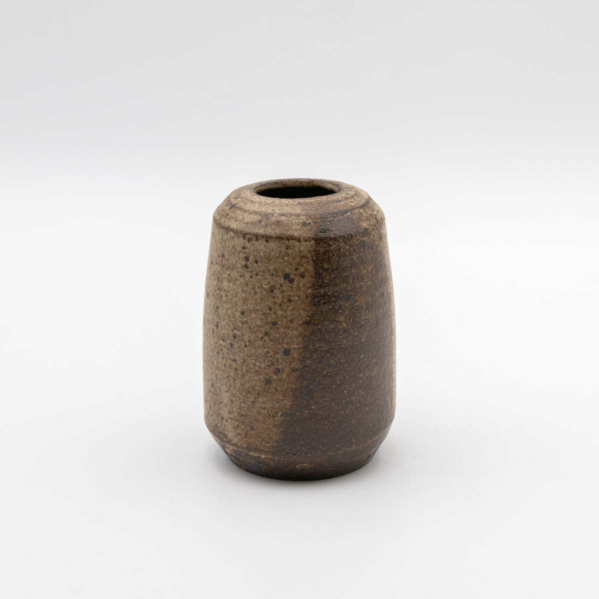 Two-Tone Speckled Stoneware Vessel
