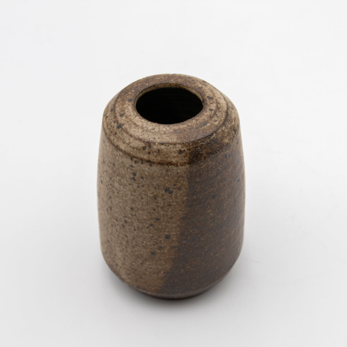 Two-Tone Speckled Stoneware Vessel