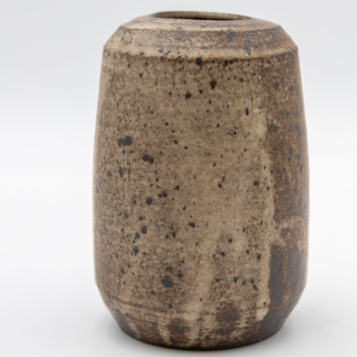Two-Tone Speckled Stoneware Vessel