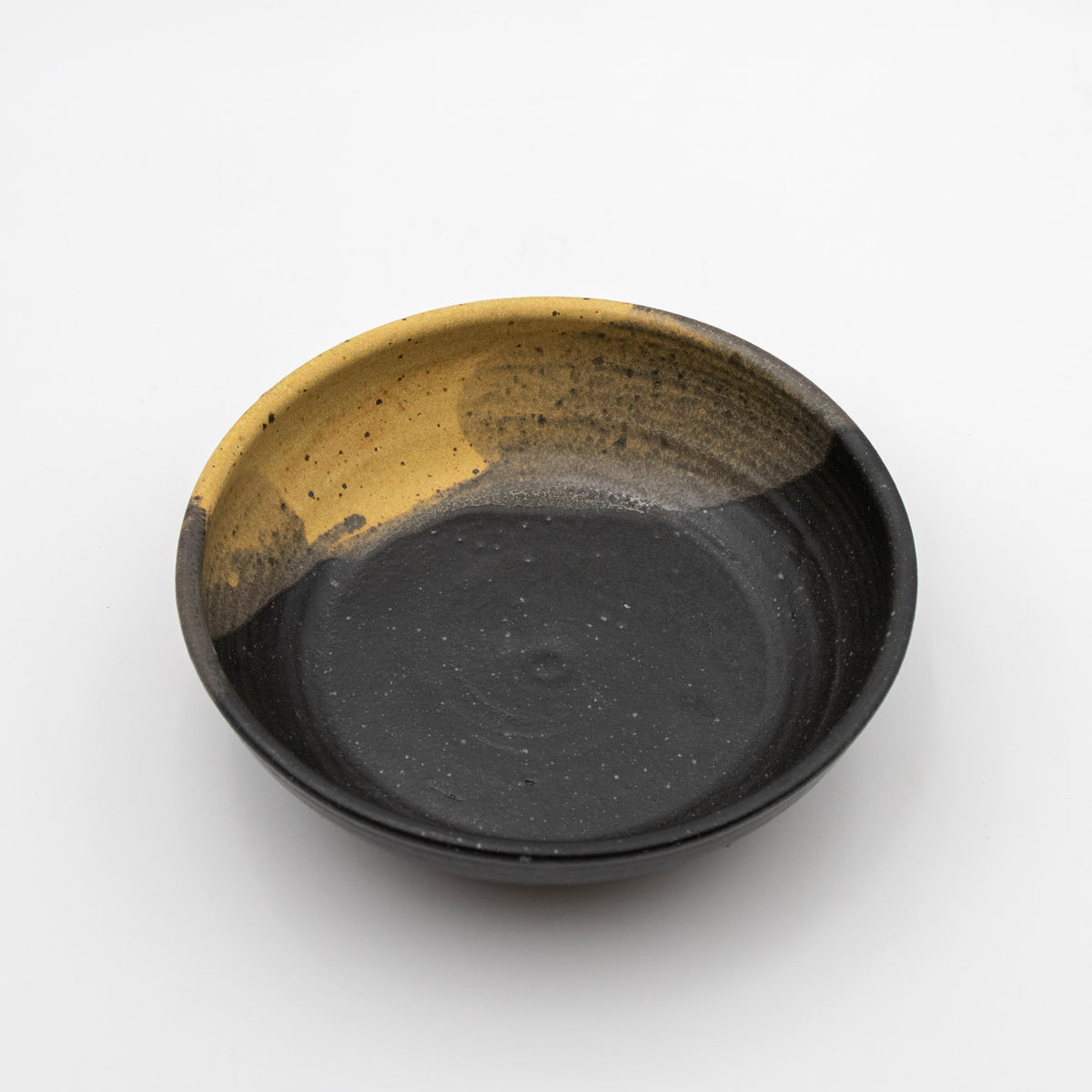 Two-Tone Glazed Stoneware Bowl
