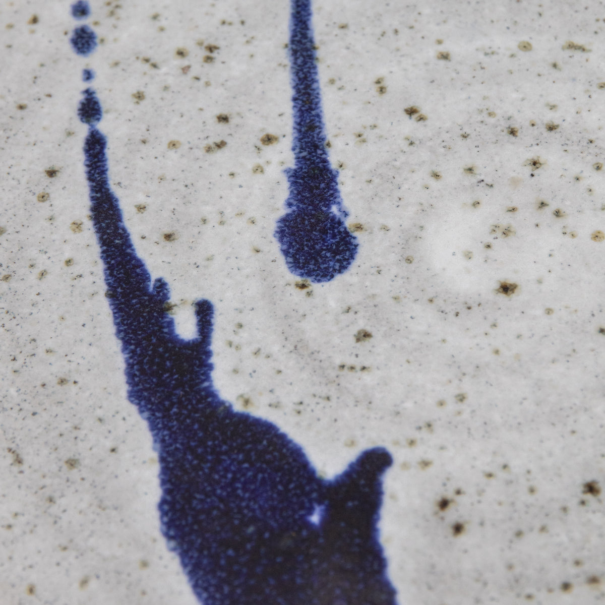 Cobalt Splatter Stoneware Plate