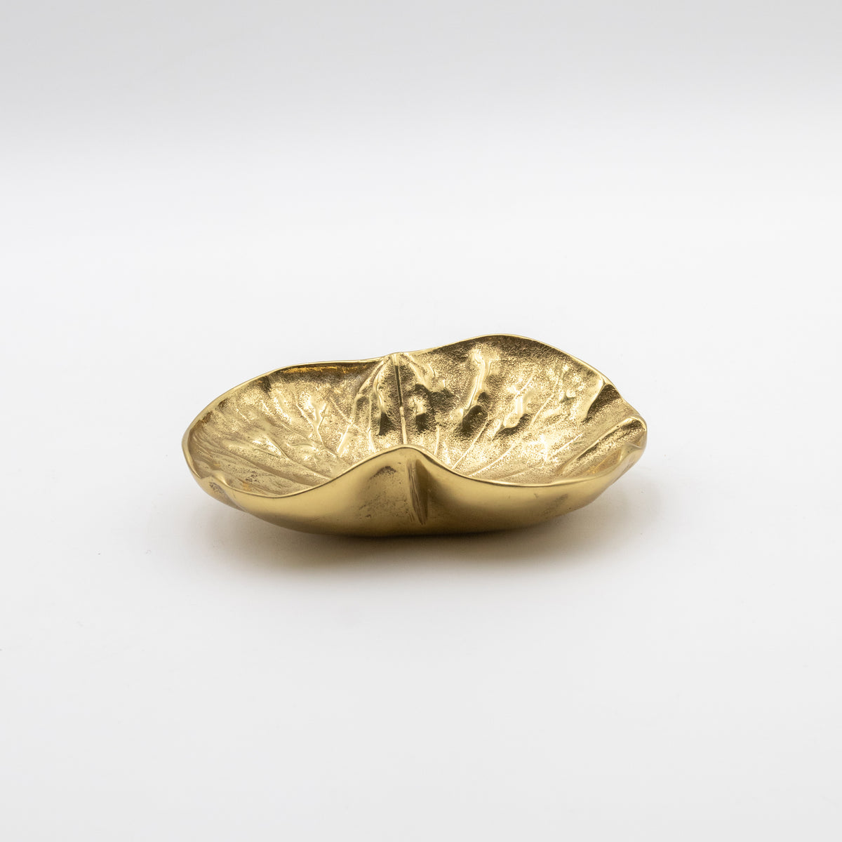 Cast Brass Lotus Leaf Tray