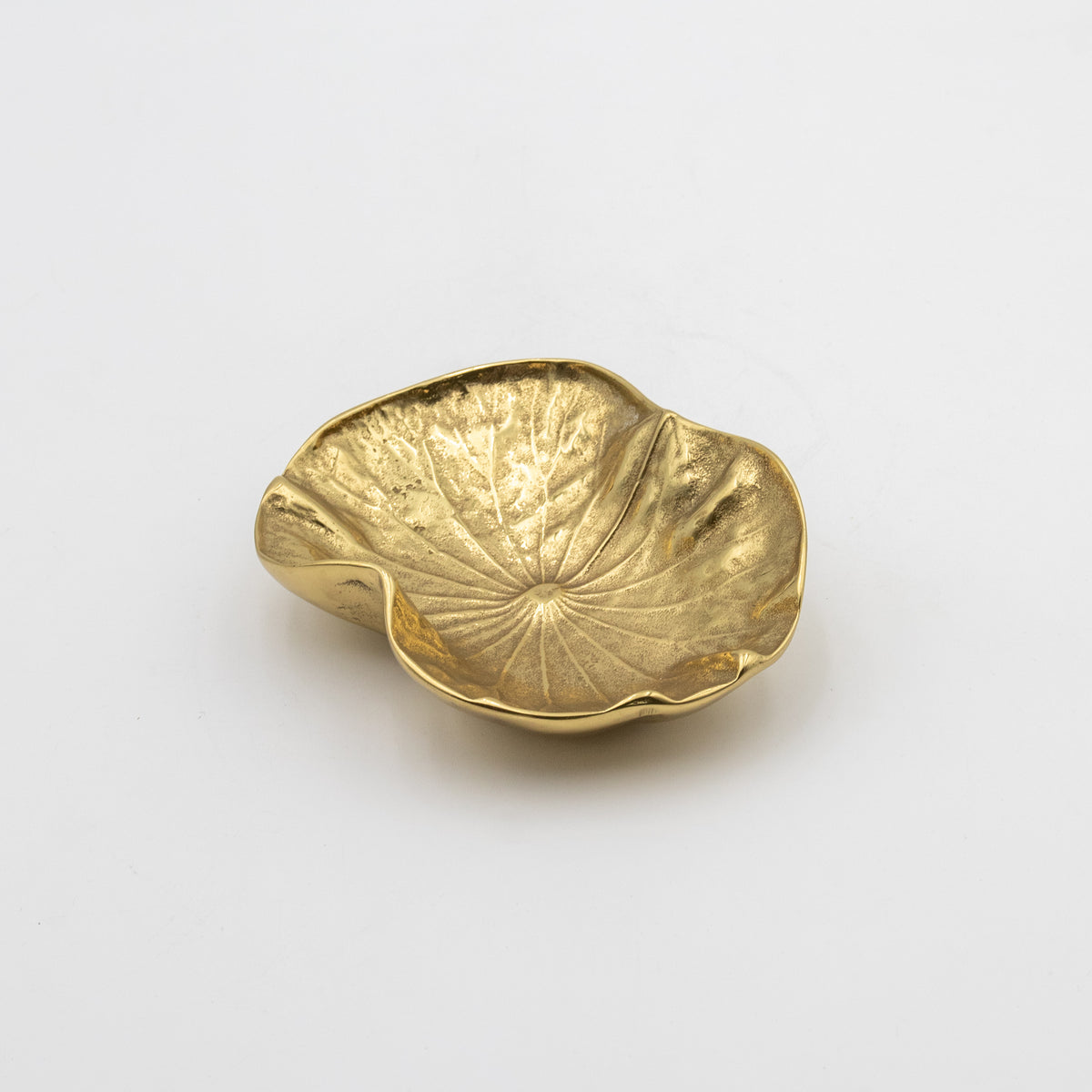 Cast Brass Lotus Leaf Tray