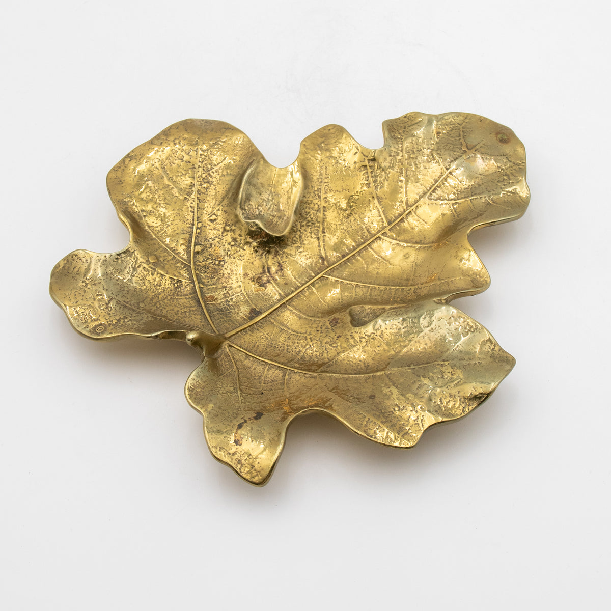 Cast Brass Fig Leaf Tray
