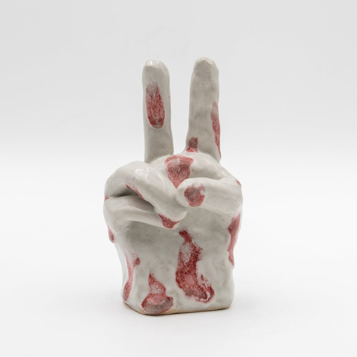 Peace Sign Ceramic Sculpture