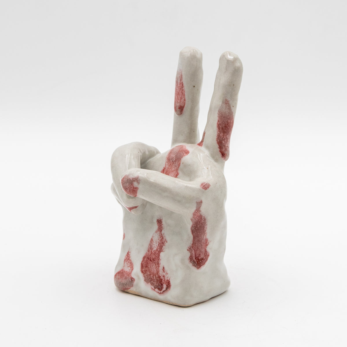 Peace Sign Ceramic Sculpture