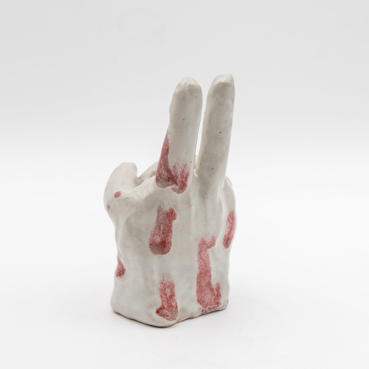 Peace Sign Ceramic Sculpture