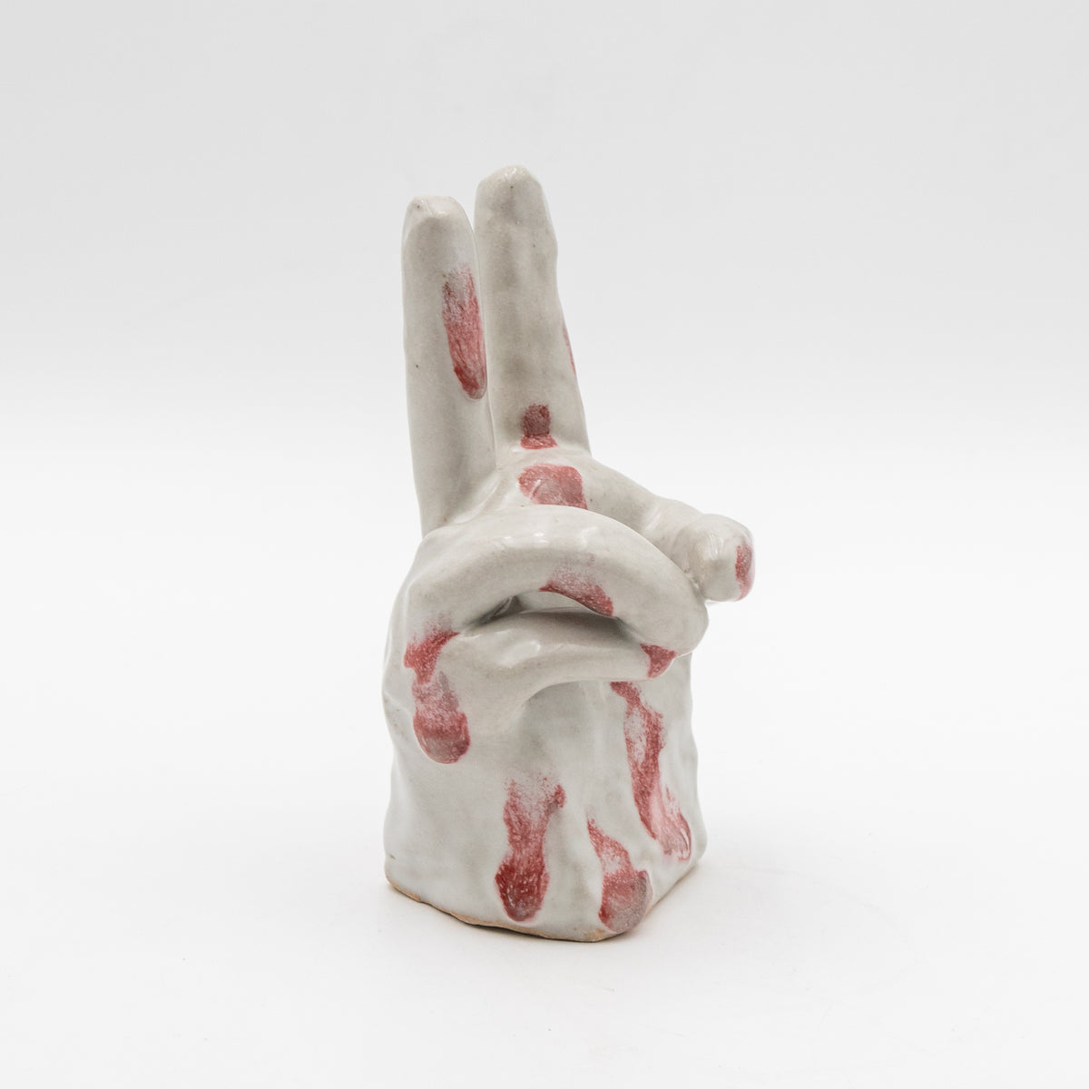 Peace Sign Ceramic Sculpture