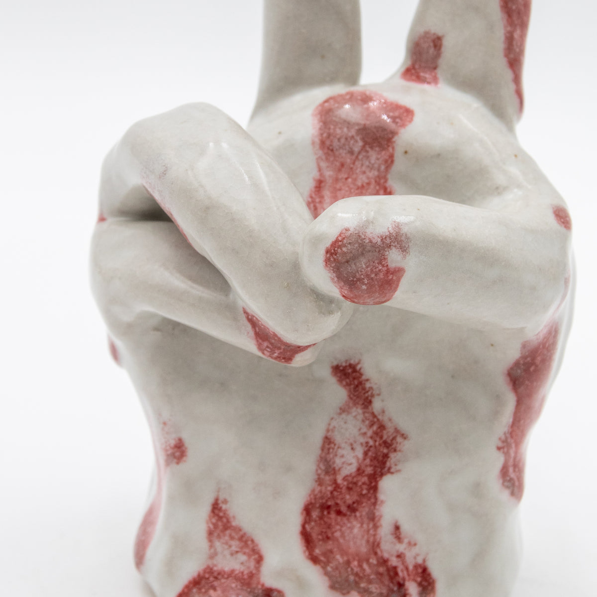 Peace Sign Ceramic Sculpture