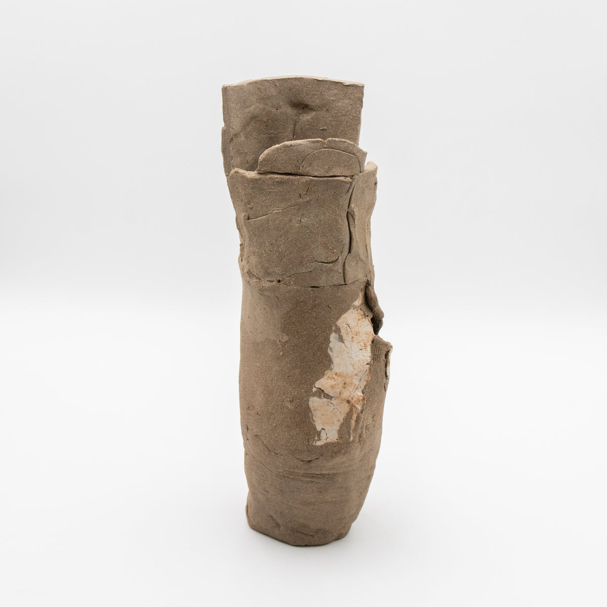 Unglazed Stoneware & Porcelain Vessel