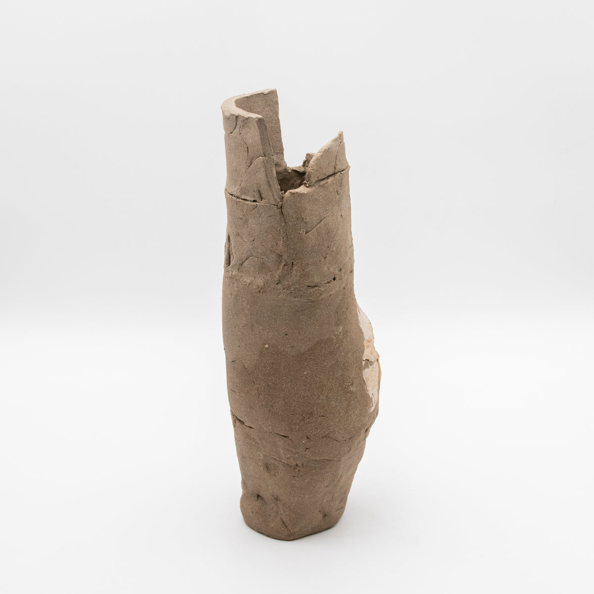 Unglazed Stoneware & Porcelain Vessel