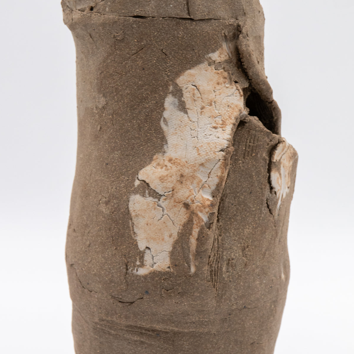 Unglazed Stoneware & Porcelain Vessel