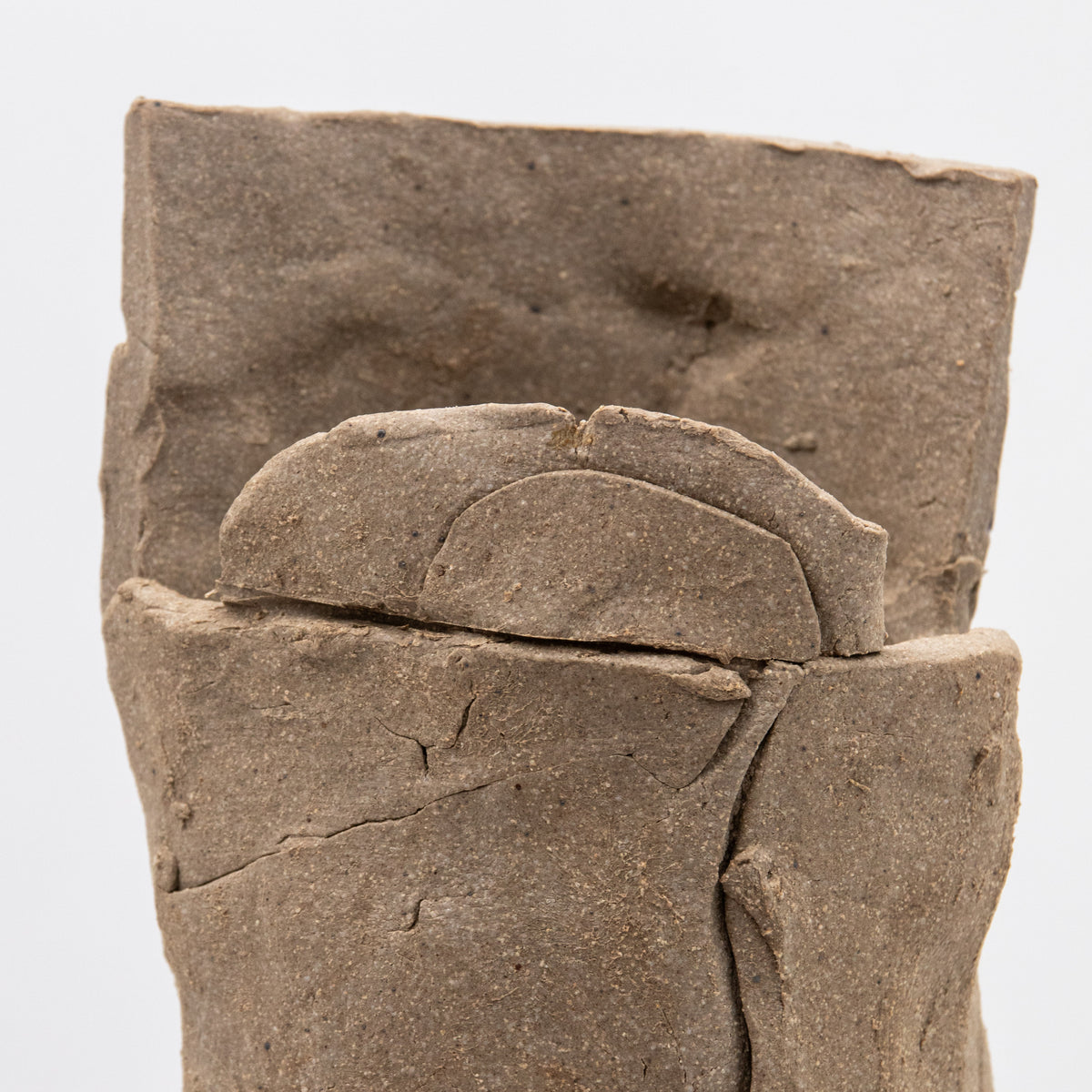 Unglazed Stoneware & Porcelain Vessel