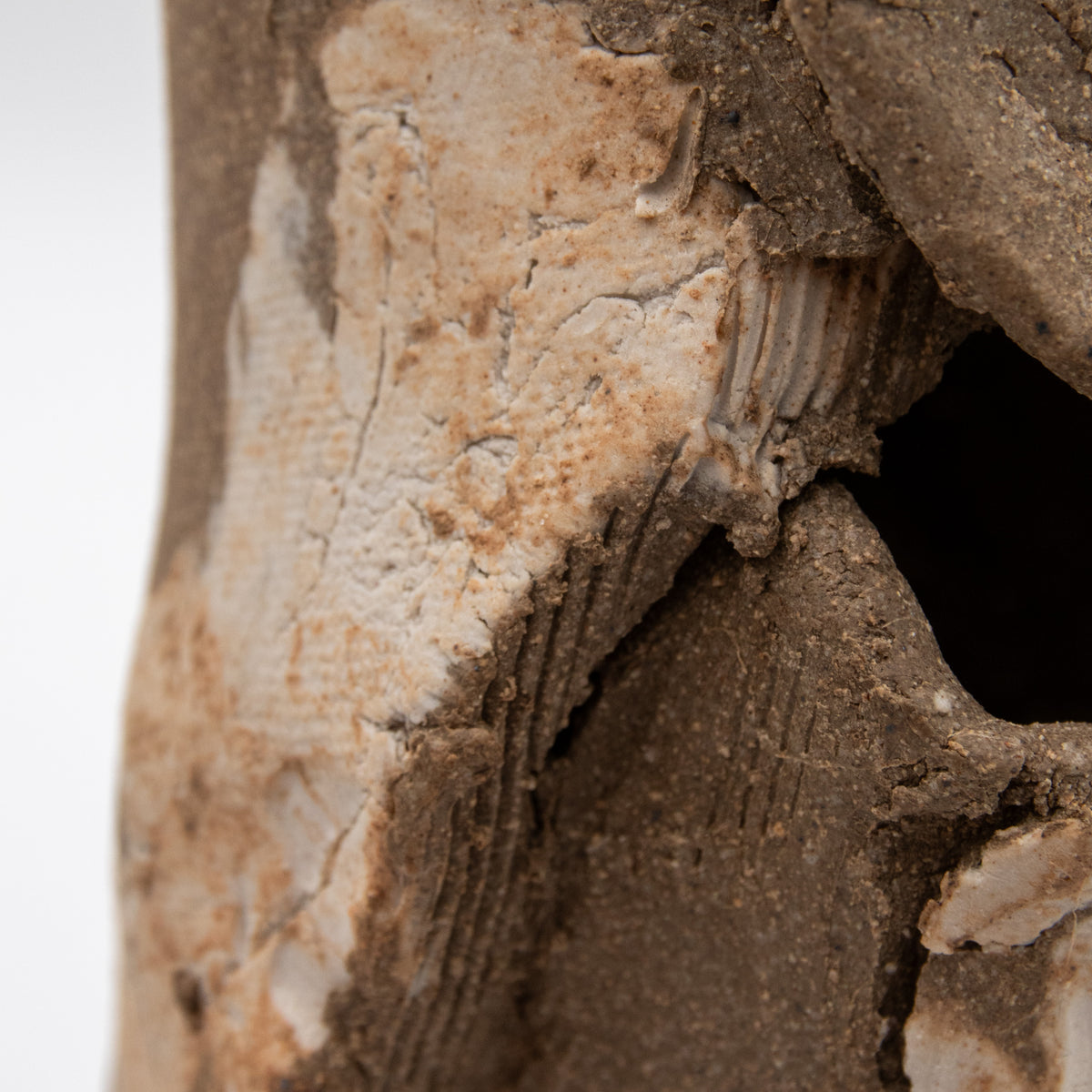 Unglazed Stoneware & Porcelain Vessel