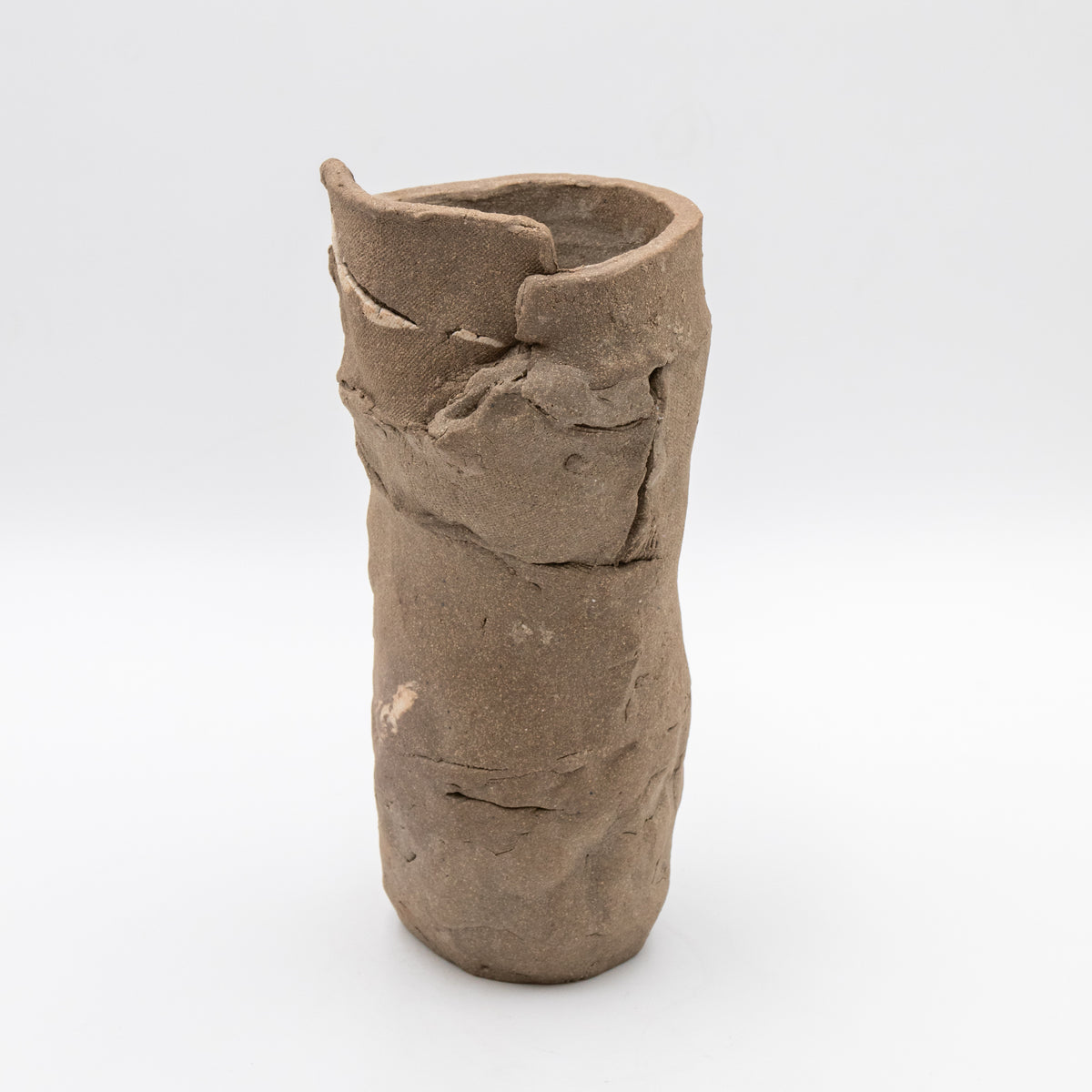 Unglazed Stoneware & Porcelain Vessel