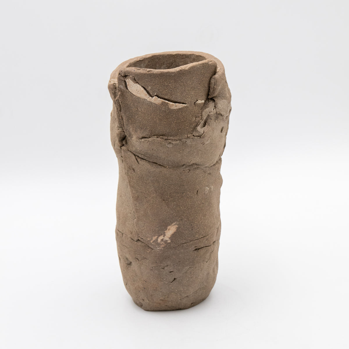 Unglazed Stoneware & Porcelain Vessel