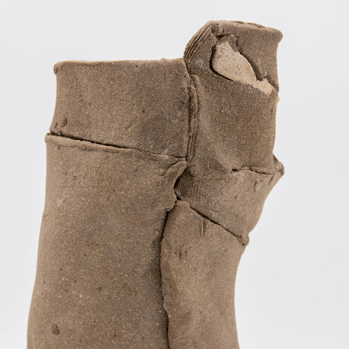 Unglazed Stoneware & Porcelain Vessel