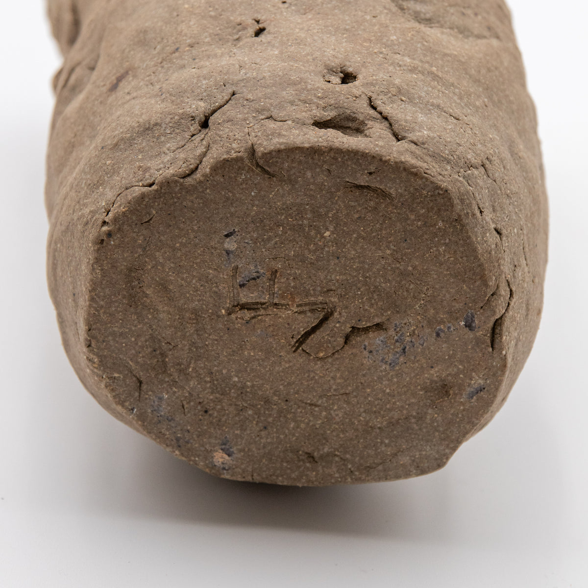 Unglazed Stoneware & Porcelain Vessel