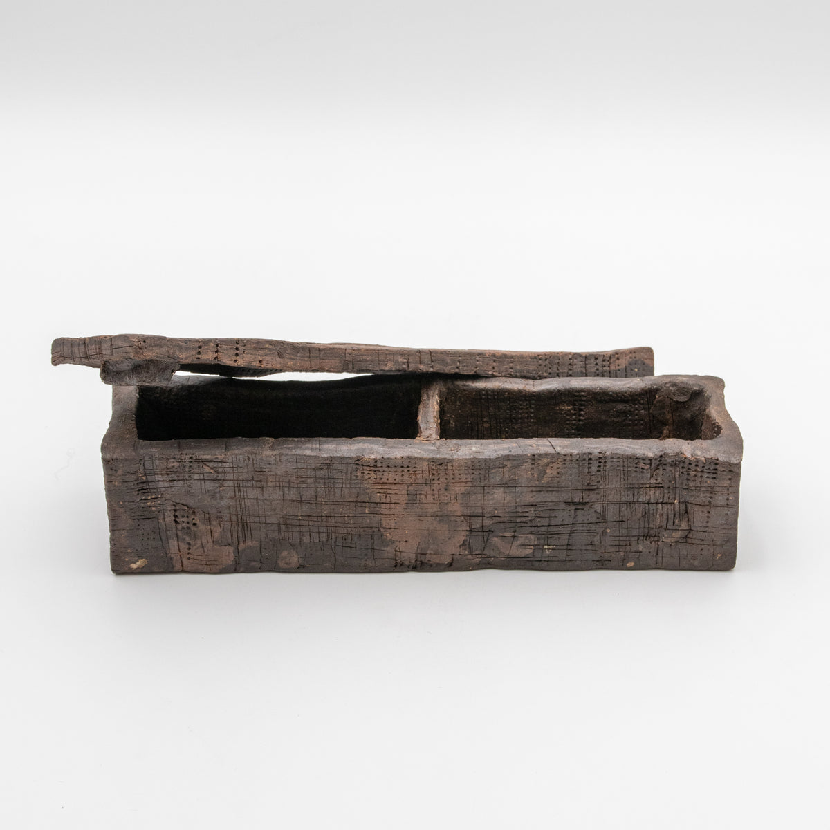 Textured Ceramic Box with Lid