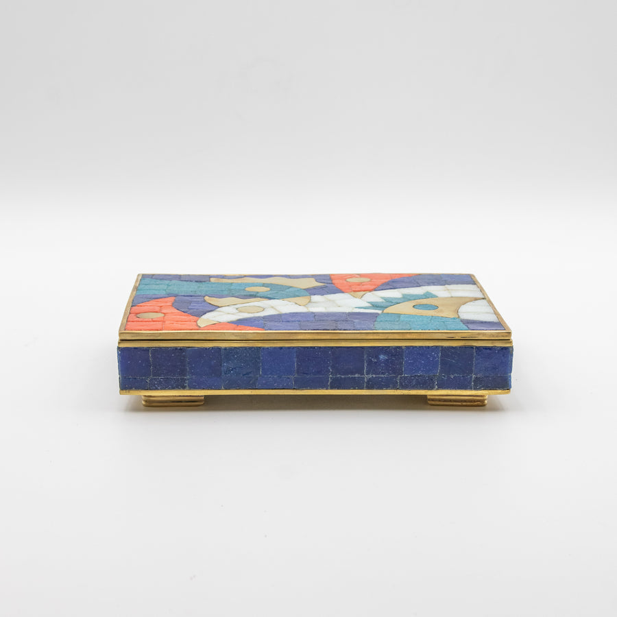 Mexican Modernist Mosaic Chicken Box